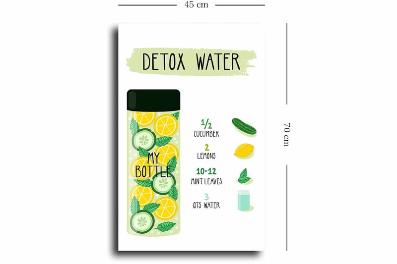 Dekorativ Canvastavla 45x70 cm - Flerfärgad - Inredning & dekor - Tavlor & konst - Canvastavla