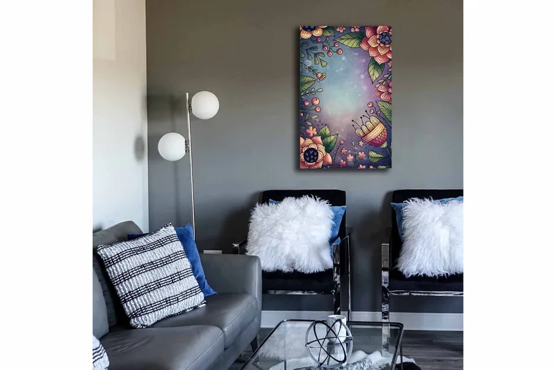 Dekorativ Canvastavla 45x70 cm - Flerfärgad - Inredning & dekor - Tavlor & konst - Canvastavla