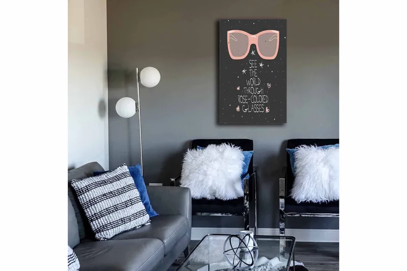 Dekorativ Canvastavla 45x70 cm - Flerfärgad - Inredning & dekor - Tavlor & konst - Canvastavla