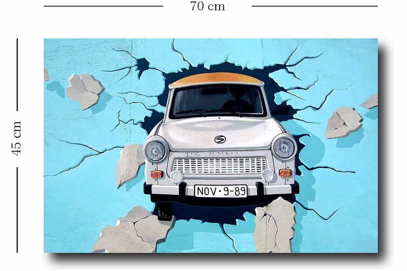 Dekorativ Canvastavla 45x70 cm - Flerfärgad - Inredning & dekor - Tavlor & konst - Canvastavla