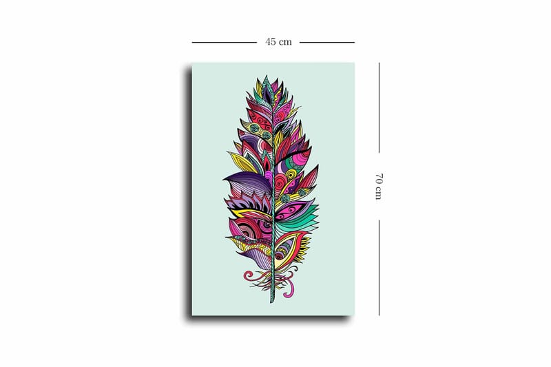 Dekorativ Canvastavla 45x70 cm - Flerfärgad - Inredning & dekor - Tavlor & konst - Canvastavla