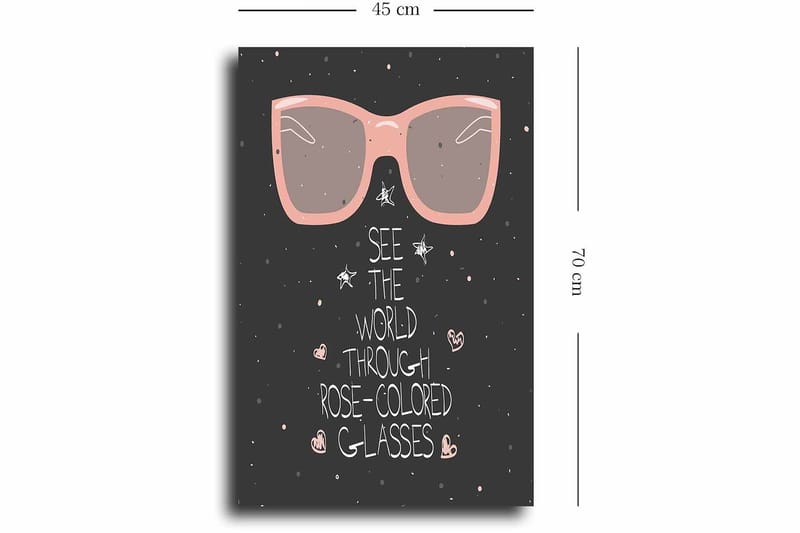 Dekorativ Canvastavla 45x70 cm - Flerfärgad - Inredning & dekor - Tavlor & konst - Canvastavla