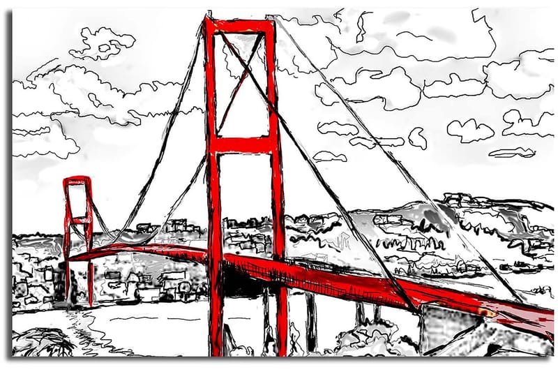 Dekorativ Canvastavla 45x70 cm - Flerfärgad - Inredning & dekor - Tavlor & konst - Canvastavla