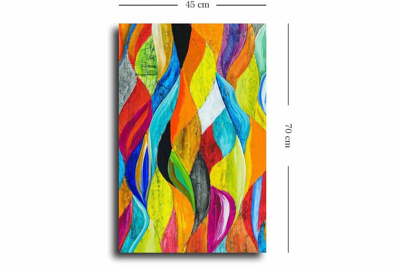 Dekorativ Canvastavla 45x70 cm - Flerfärgad - Inredning & dekor - Tavlor & konst - Canvastavla
