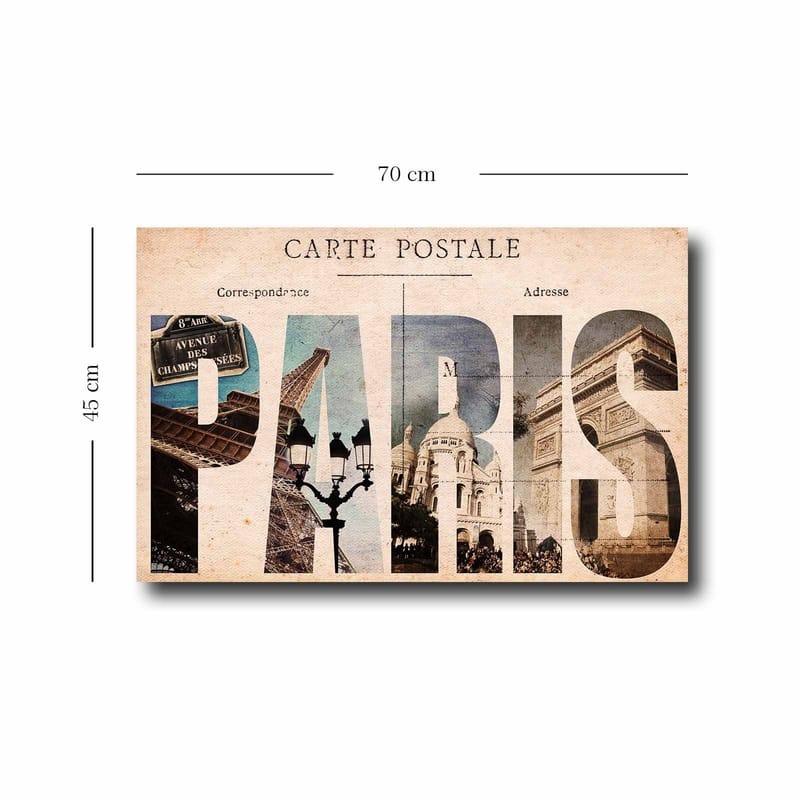 Dekorativ Canvastavla 45x70 cm - Flerfärgad - Inredning & dekor - Tavlor & konst - Canvastavla