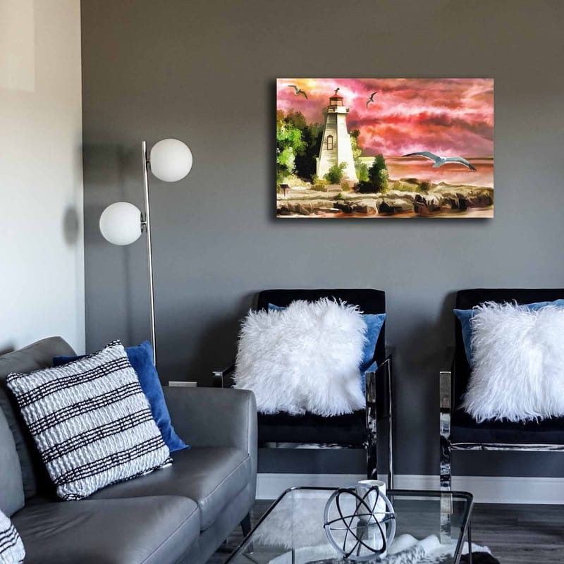 Dekorativ Canvastavla 45x70 cm - Flerfärgad - Inredning & dekor - Tavlor & konst - Canvastavla