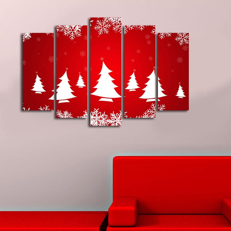 Dekorativ Canvastavla 5-Delar 19x70 cm - Flerfärgad - Inredning & dekor - Tavlor & konst - Canvastavla