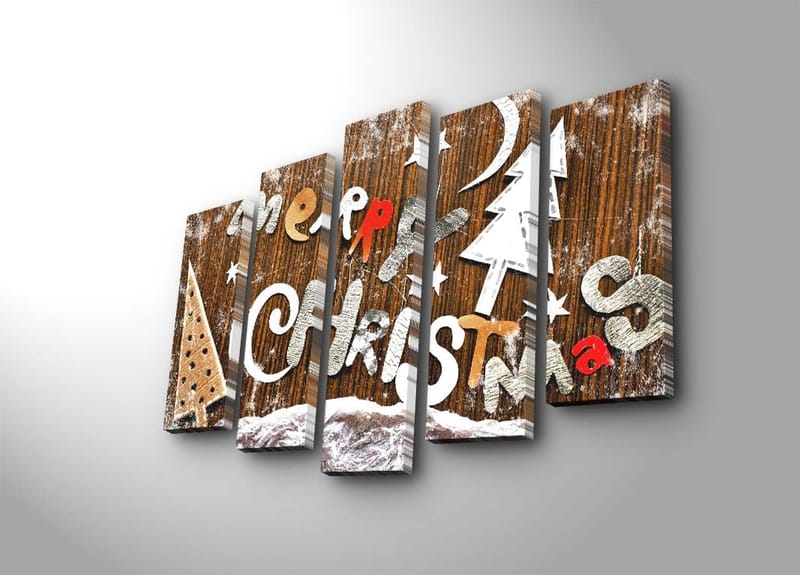 Dekorativ Canvastavla 5-Delar 19x70 cm - Flerfärgad - Inredning & dekor - Tavlor & konst - Canvastavla