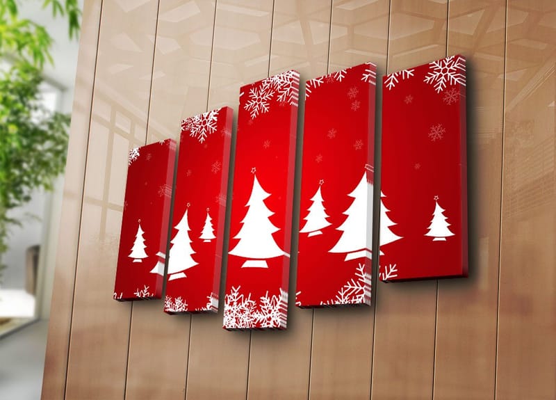 Dekorativ Canvastavla 5-Delar 19x70 cm - Flerfärgad - Inredning & dekor - Tavlor & konst - Canvastavla