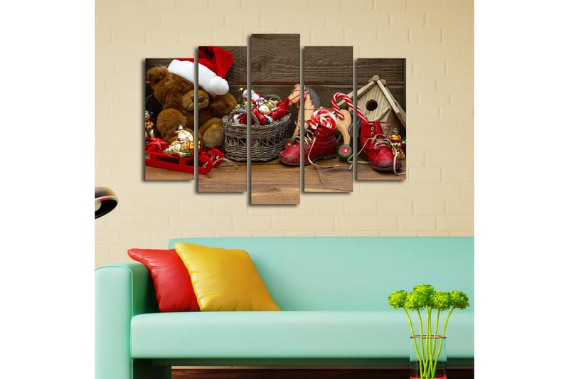 DEKORATIV CANVASTAVLA 5-Delar 19x70 cm Flerfärgad - Inredning & dekor - Tavlor & konst - Canvastavla