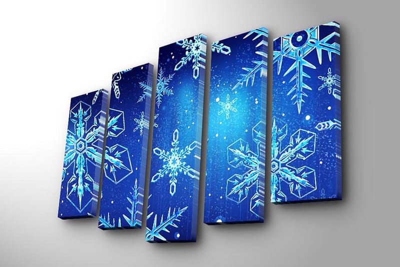 Dekorativ Canvastavla 5-Delar 19x70 cm - Flerfärgad - Inredning & dekor - Tavlor & konst - Canvastavla