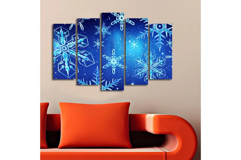 Dekorativ Canvastavla 5-Delar 19x70 cm - Flerfärgad - Inredning & dekor - Tavlor & konst - Canvastavla