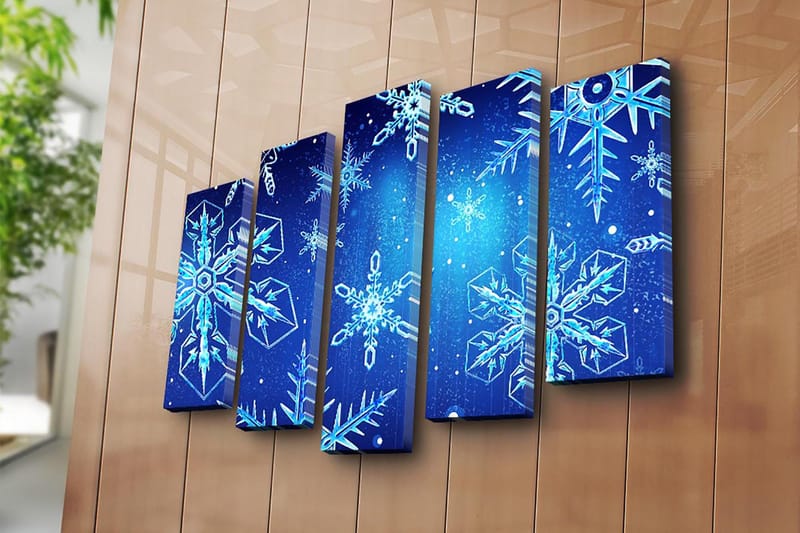 Dekorativ Canvastavla 5-Delar 19x70 cm - Flerfärgad - Inredning & dekor - Tavlor & konst - Canvastavla