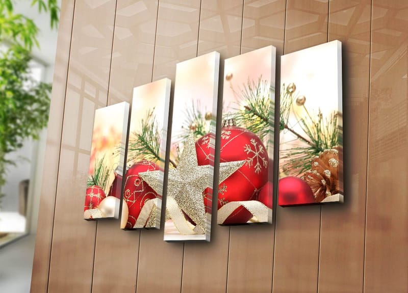 Dekorativ Canvastavla 5-Delar 19x70 cm - Flerfärgad - Inredning & dekor - Tavlor & konst - Canvastavla