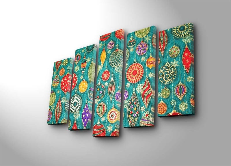 Dekorativ Canvastavla 5-Delar 19x70 cm - Flerfärgad - Inredning & dekor - Tavlor & konst - Canvastavla