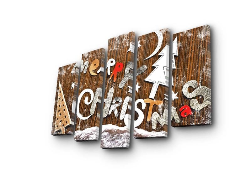 Dekorativ Canvastavla 5-Delar 19x70 cm - Flerfärgad - Inredning & dekor - Tavlor & konst - Canvastavla