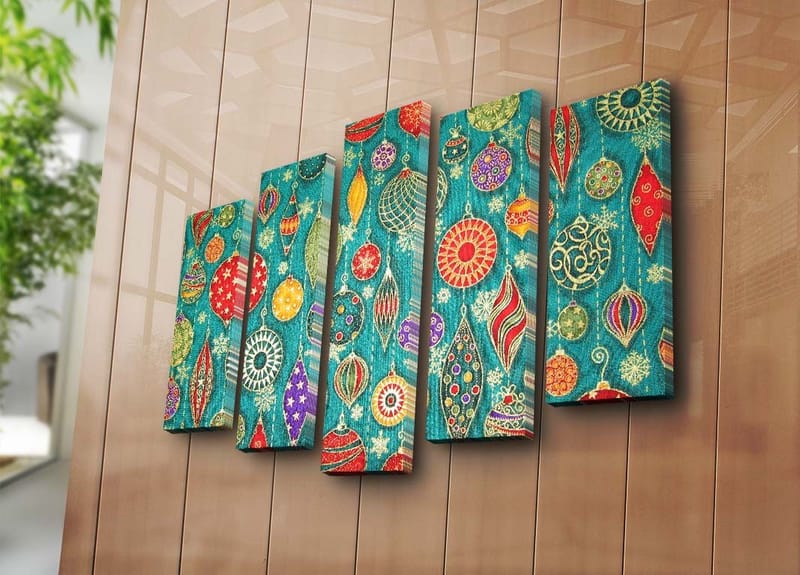 Dekorativ Canvastavla 5-Delar 19x70 cm - Flerfärgad - Inredning & dekor - Tavlor & konst - Canvastavla