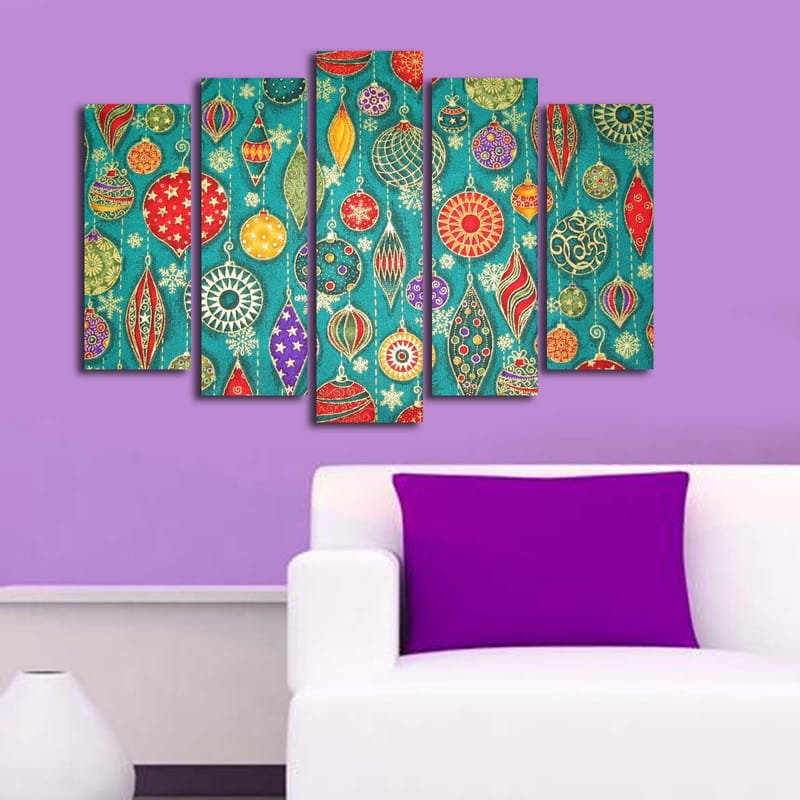 Dekorativ Canvastavla 5-Delar 19x70 cm - Flerfärgad - Inredning & dekor - Tavlor & konst - Canvastavla