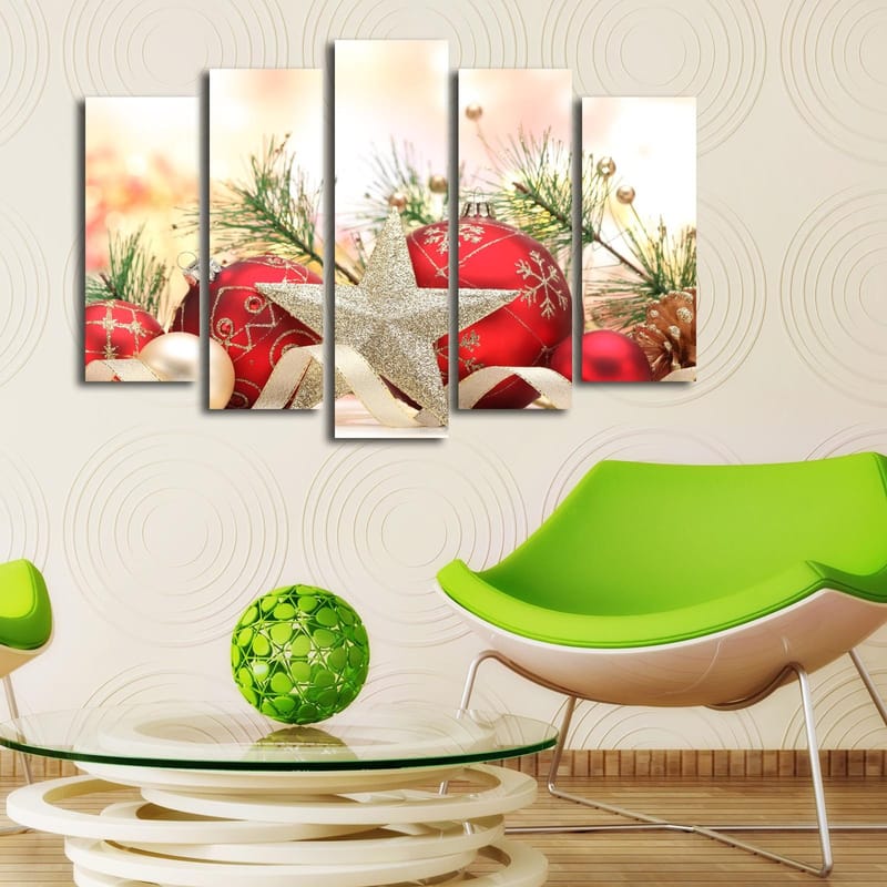 Dekorativ Canvastavla 5-Delar 19x70 cm - Flerfärgad - Inredning & dekor - Tavlor & konst - Canvastavla