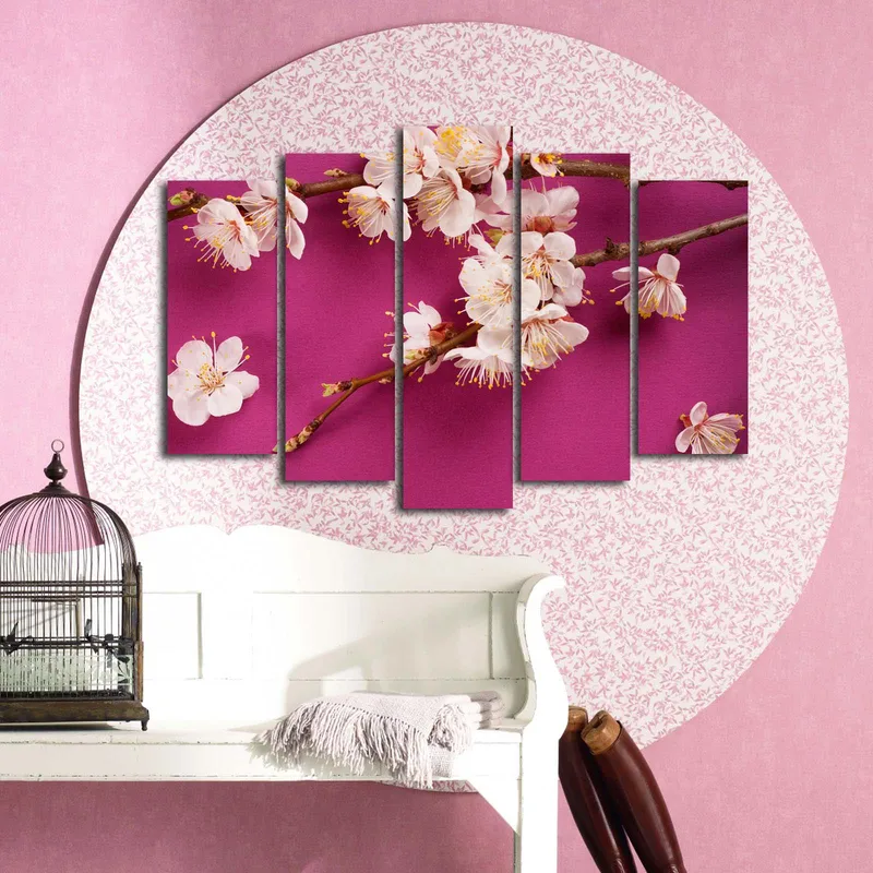 Dekorativ Canvastavla 5-Delar 70x19 cm - Flerfärgad - Inredning & dekor - Tavlor & konst - Canvastavla