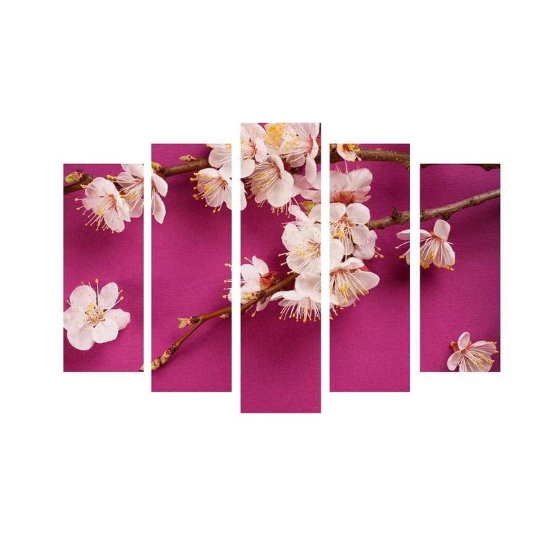 Dekorativ Canvastavla 5-Delar 70x19 cm - Flerfärgad - Inredning & dekor - Tavlor & konst - Canvastavla