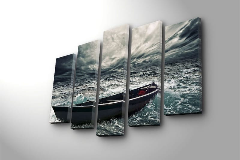 Dekorativ Canvastavla 5-Delar 70x19 cm - Flerfärgad - Inredning & dekor - Tavlor & konst - Canvastavla