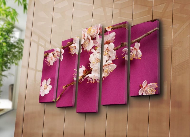 Dekorativ Canvastavla 5-Delar 70x19 cm - Flerfärgad - Inredning & dekor - Tavlor & konst - Canvastavla