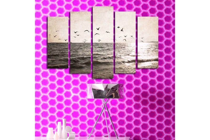 Dekorativ Canvastavla 5-Delar 70x19 cm - Flerfärgad - Inredning & dekor - Tavlor & konst - Canvastavla