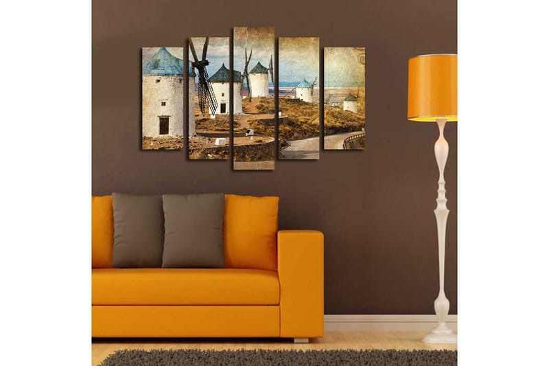 Dekorativ Canvastavla 5-Delar 70x19 cm - Flerfärgad - Inredning & dekor - Tavlor & konst - Canvastavla