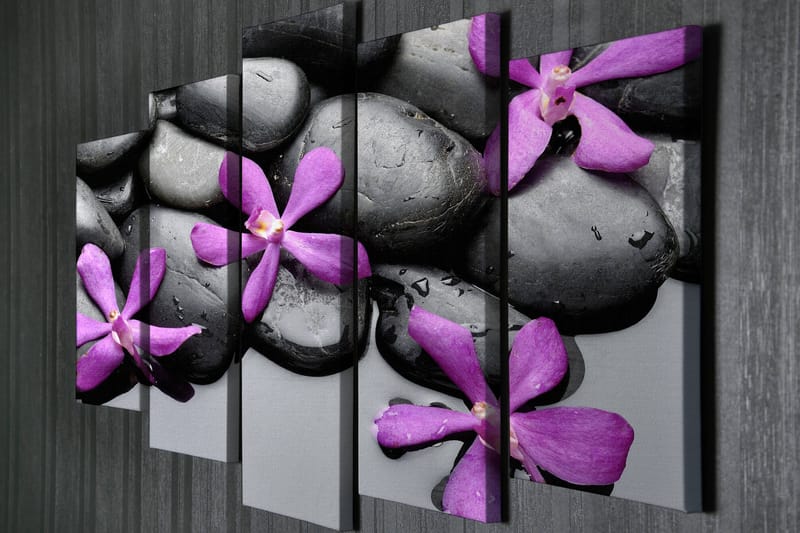 Dekorativ Canvastavla 5-Delar 70x20 cm - Flerfärgad - Inredning & dekor - Tavlor & konst - Canvastavla