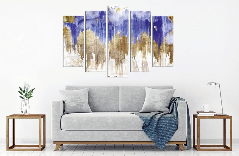 Dekorativ Canvastavla 5-Delar 70x20 cm - Flerfärgad - Inredning & dekor - Tavlor & konst - Canvastavla