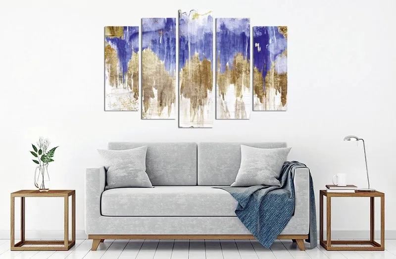 Dekorativ Canvastavla 5-Delar 70x20 cm - Flerfärgad - Inredning & dekor - Tavlor & konst - Canvastavla