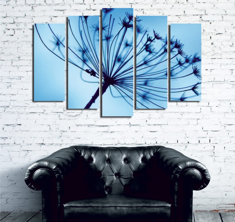 DEKORATIV CANVASTAVLA 5-Delar 70x20 cm Flerfärgad - Inredning & dekor - Tavlor & konst - Canvastavla