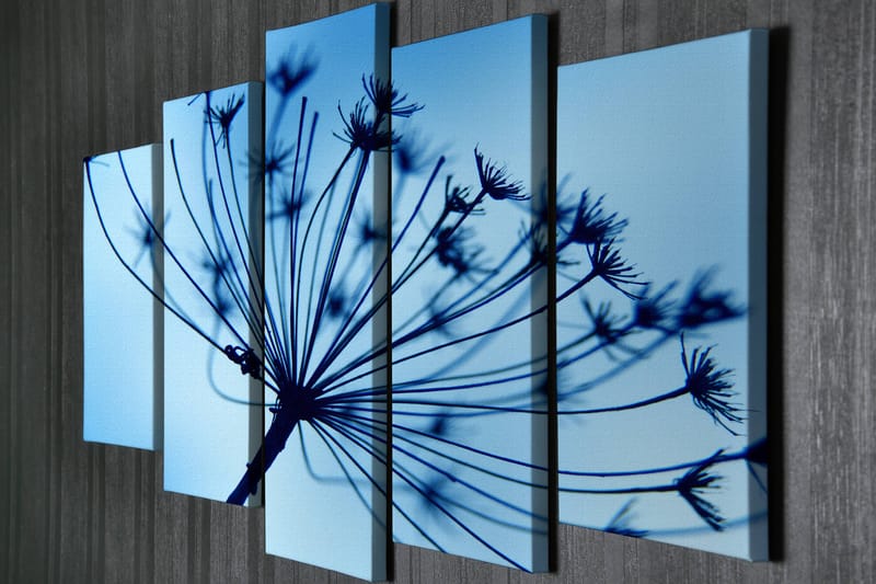 DEKORATIV CANVASTAVLA 5-Delar 70x20 cm Flerfärgad - Inredning & dekor - Tavlor & konst - Canvastavla