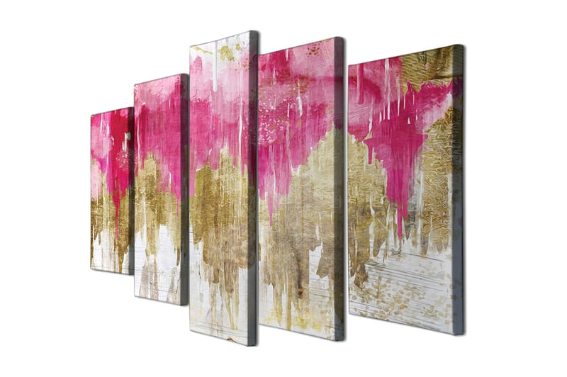 DEKORATIV CANVASTAVLA 5-Delar 70x20 cm Flerfärgad - Inredning & dekor - Tavlor & konst - Canvastavla