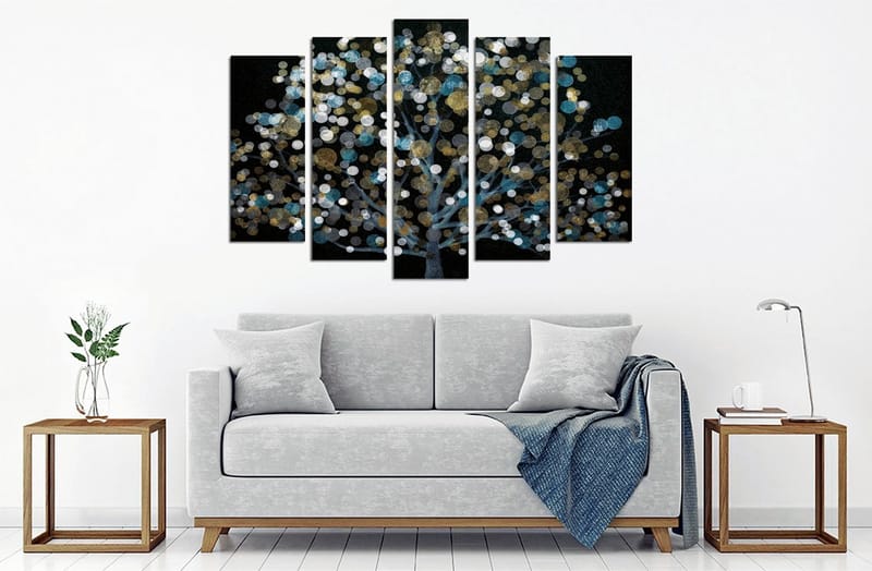 DEKORATIV CANVASTAVLA 5-Delar 70x20 cm Flerfärgad - Inredning & dekor - Tavlor & konst - Canvastavla