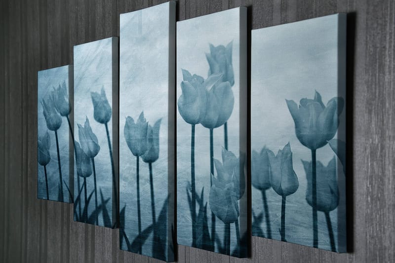 DEKORATIV CANVASTAVLA 5-Delar 70x20 cm Flerfärgad - Inredning & dekor - Tavlor & konst - Canvastavla
