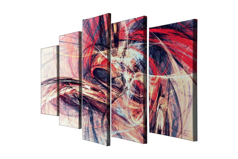 DEKORATIV CANVASTAVLA 5-Delar 70x20 cm Flerfärgad - Inredning & dekor - Tavlor & konst - Canvastavla