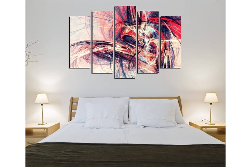 DEKORATIV CANVASTAVLA 5-Delar 70x20 cm Flerfärgad - Inredning & dekor - Tavlor & konst - Canvastavla