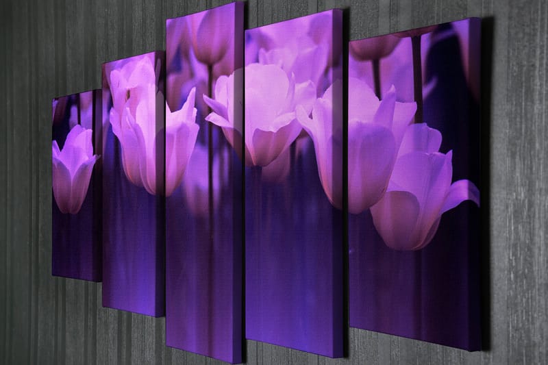 DEKORATIV CANVASTAVLA 5-Delar 70x20 cm Flerfärgad - Inredning & dekor - Tavlor & konst - Canvastavla