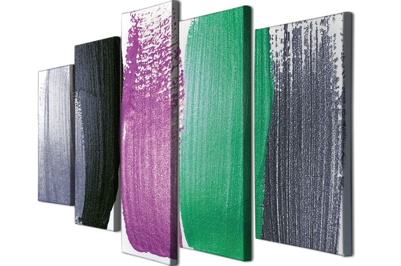 DEKORATIV CANVASTAVLA 5-Delar 70x20 cm Flerfärgad - Inredning & dekor - Tavlor & konst - Canvastavla