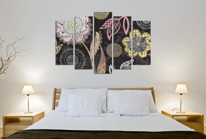 DEKORATIV CANVASTAVLA 5-Delar 70x20 cm Flerfärgad - Inredning & dekor - Tavlor & konst - Canvastavla