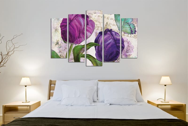 DEKORATIV CANVASTAVLA 5-Delar 70x20 cm Flerfärgad - Inredning & dekor - Tavlor & konst - Canvastavla