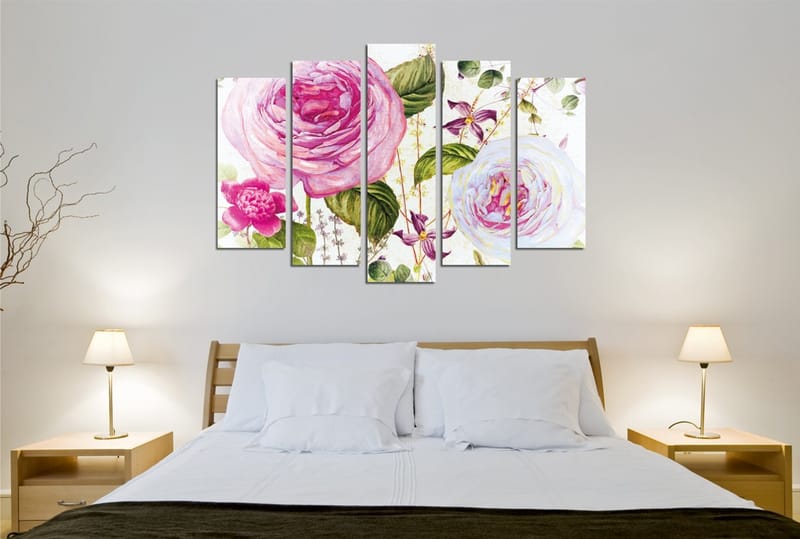 DEKORATIV CANVASTAVLA 5-Delar 70x20 cm Flerfärgad - Inredning & dekor - Tavlor & konst - Canvastavla