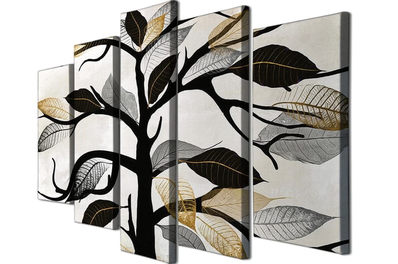 DEKORATIV CANVASTAVLA 5-Delar 70x20 cm Flerfärgad - Inredning & dekor - Tavlor & konst - Canvastavla
