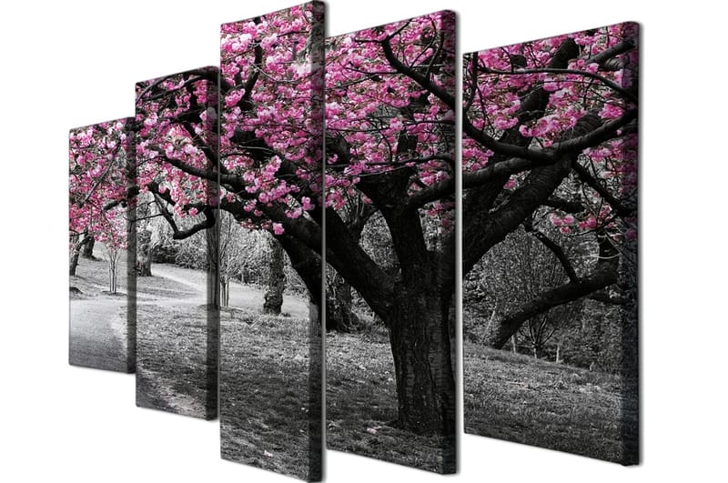DEKORATIV CANVASTAVLA 5-Delar 70x20 cm Flerfärgad - Inredning & dekor - Tavlor & konst - Canvastavla