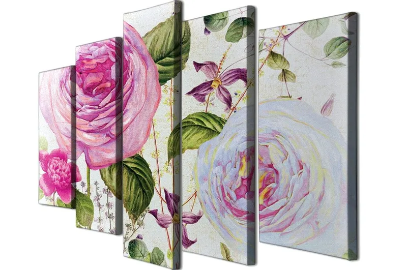 Dekorativ Canvastavla 5-Delar 70x20 cm - Flerfärgad - Inredning & dekor - Tavlor & konst - Canvastavla