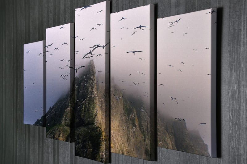 Dekorativ Canvastavla 5-Delar 70x20 cm - Flerfärgad - Inredning & dekor - Tavlor & konst - Canvastavla