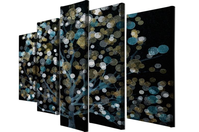 Dekorativ Canvastavla 5-Delar 70x20 cm - Flerfärgad - Inredning & dekor - Tavlor & konst - Canvastavla