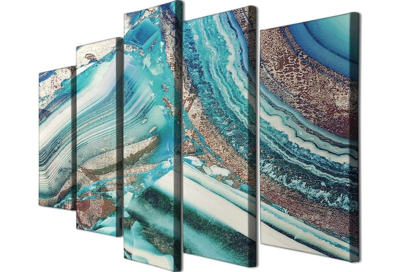 Dekorativ Canvastavla 5-Delar 70x20 cm - Flerfärgad - Inredning & dekor - Tavlor & konst - Canvastavla